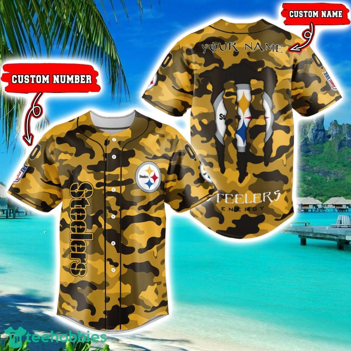 Pittsburgh SteelersCustom NFL Baseball Jersey Shirt Best Gift For Men And Women Fans Product Photo 1