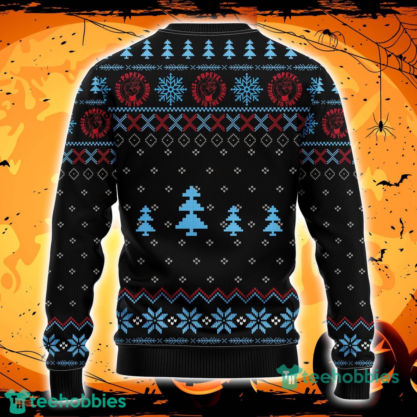 Popeye Strong Ugly Christmas Sweater Amazing Gift Men And Women Christmas Gift image Popeye Strong Ugly Christmas Sweater Amazing Gift Men And Women Christmas Gift Product Photo 2