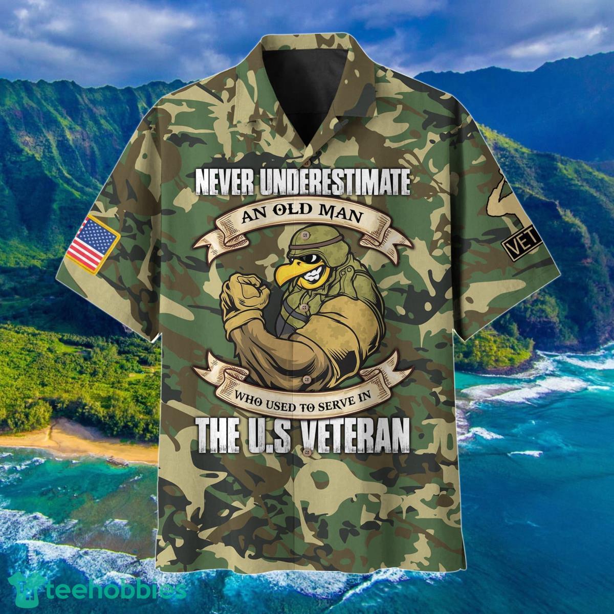 Premium Proud U.S Veteran Hawaii Shirt Style Gift For Men And Women Product Photo 1