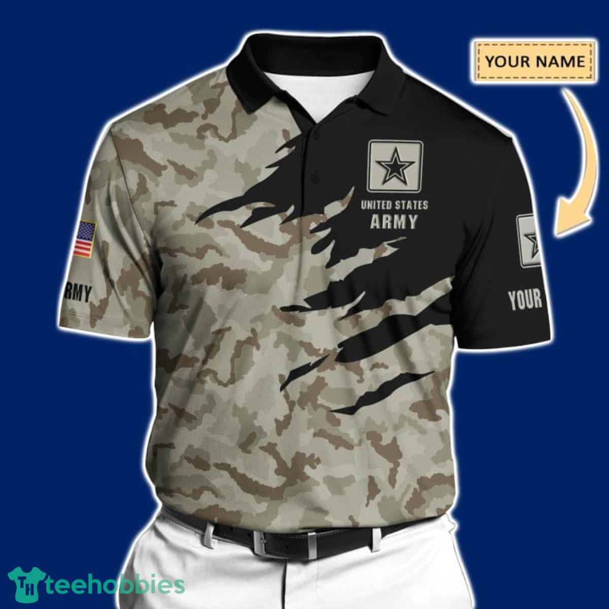 Premium United States Army Polo Shirt All Over Printed Unique Gift For Men And Women Product Photo 1