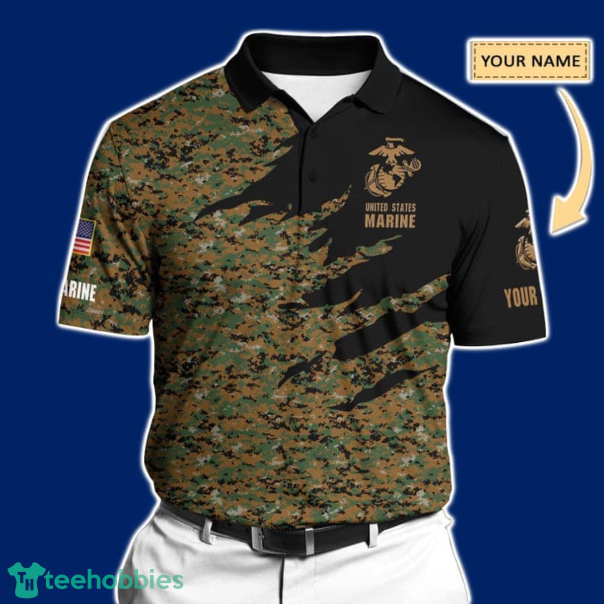 Premium United States Marine Polo Shirt All Over Printed Special Gift For Men And Women Product Photo 1