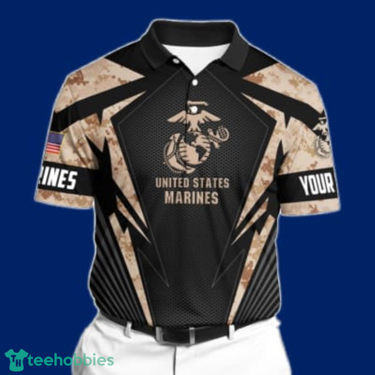 Premium United States Marines Polo Shirt All Over Printed Impressive Gift For Men And Women Product Photo 1