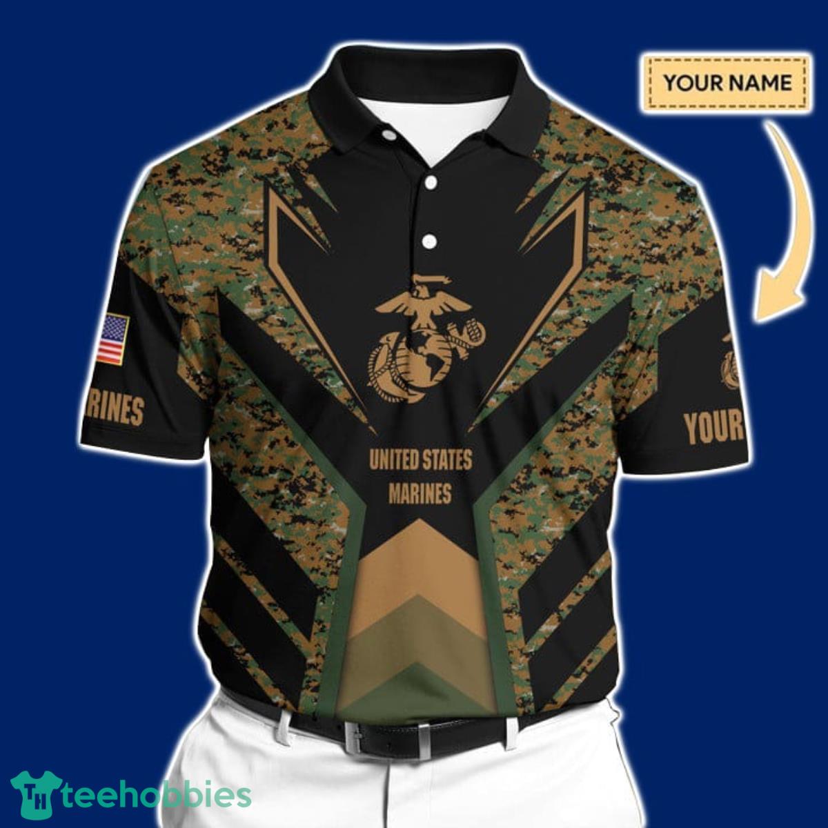 Premium United States Marines Polo Shirt All Over Printed Unique Gift For Men And Women Product Photo 1