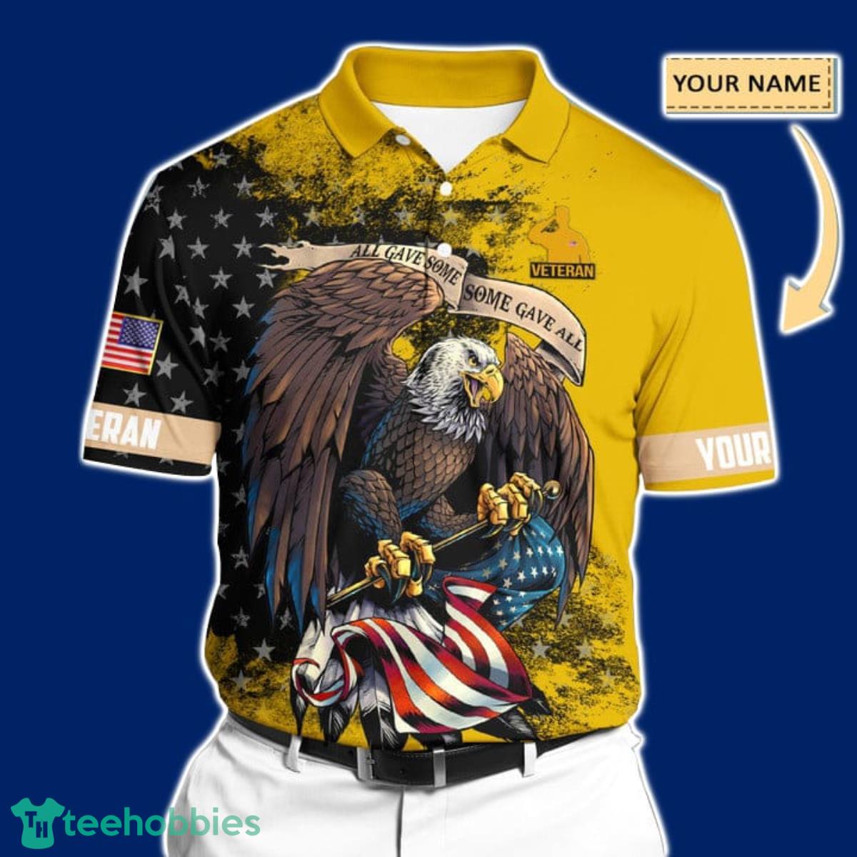 Premium United States Veteran All Over Printed Men And Women Polo Shirt Imporessive Gift Product Photo 1