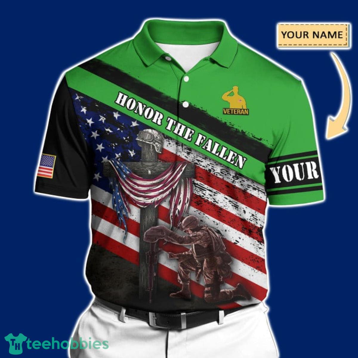 Premium United States Veteran Polo All Over Printed For Men And Women Best Gift Product Photo 1