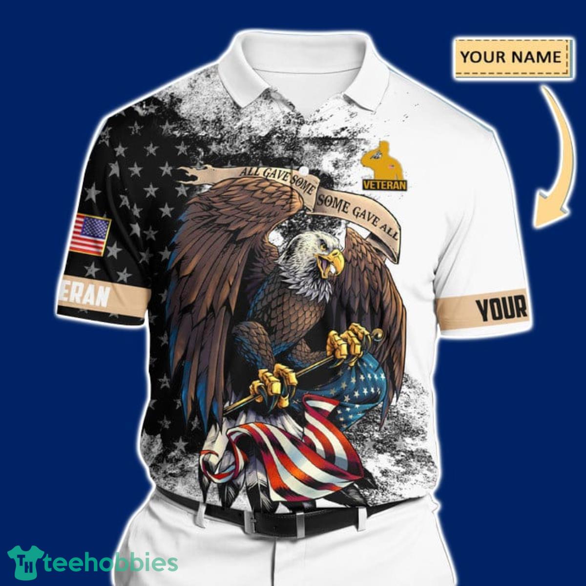 Premium United States Veteran Polo All Over Printed For Men And Women Impressive Gift Product Photo 1