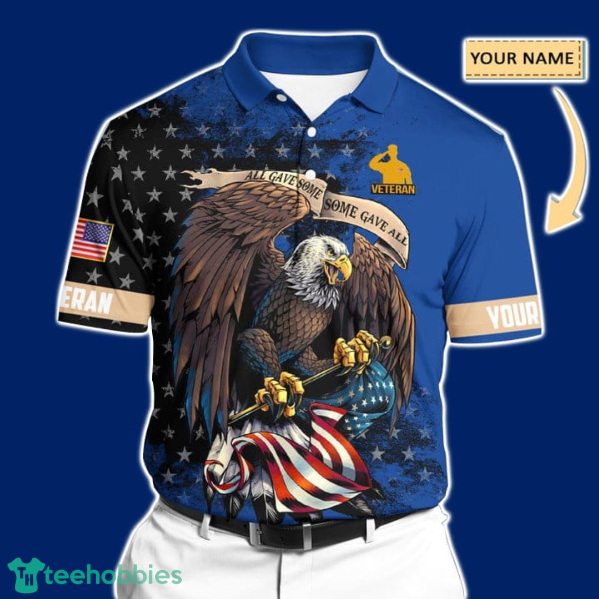 Premium United States Veteran Polo All Over Printed For Men And Women Product Photo 1