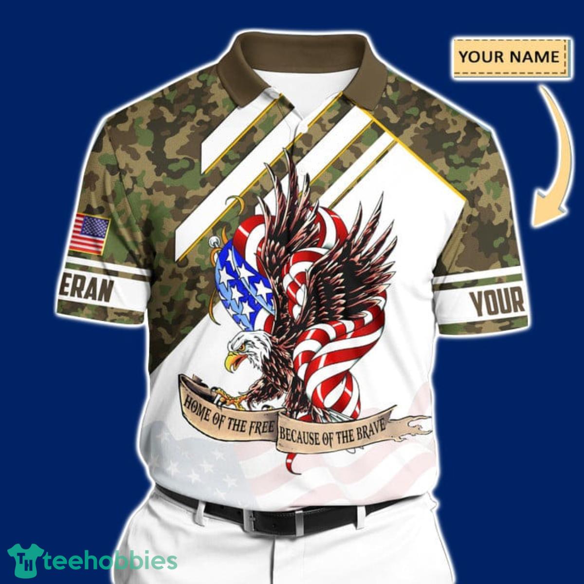 Premium United States Veteran Polo All Over Printed Men And Women Impressive Gift Product Photo 1
