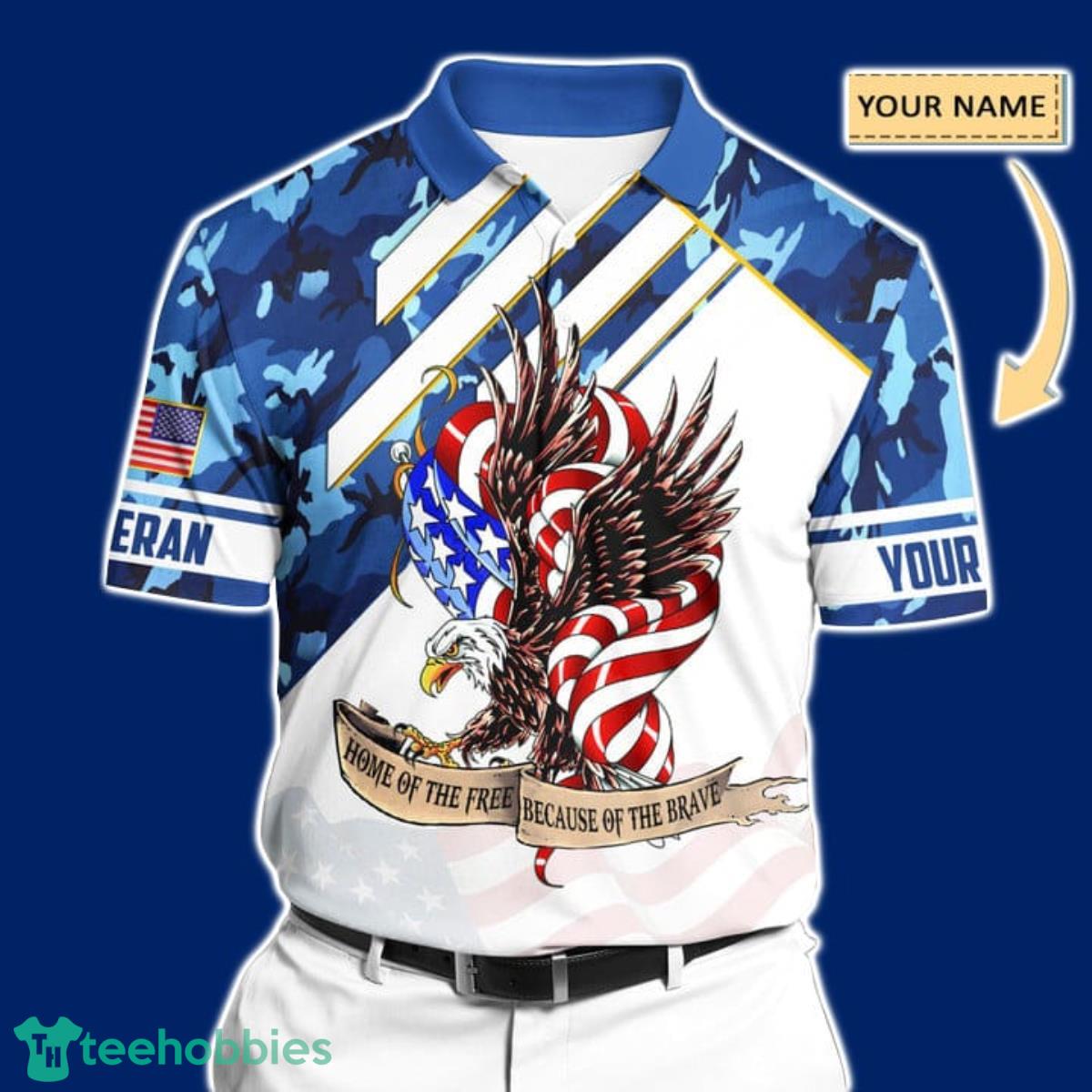 Premium United States Veteran Polo All Over Printed Men And Women Special Gift Product Photo 1