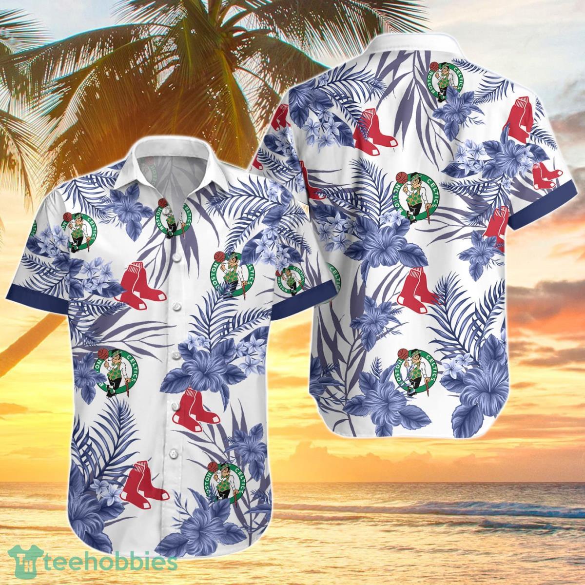 Red Sox,Celtics Hawaiian Shirt Best Gift For Fans Men And Women Product Photo 1