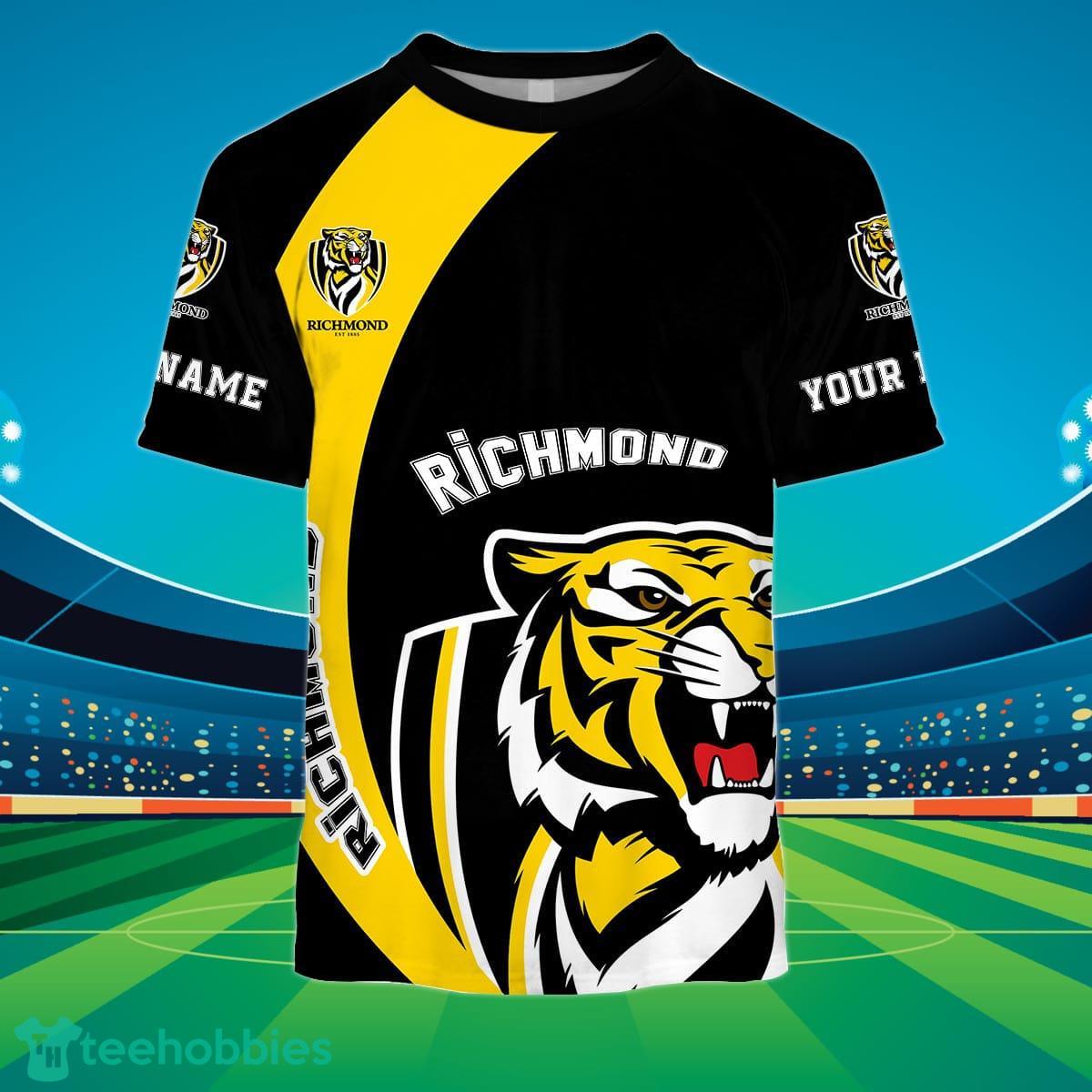 Richmond Tigers Custom Name AFL You Laugh I Laugh For Sports Fan 3D Shirt Product Photo 2