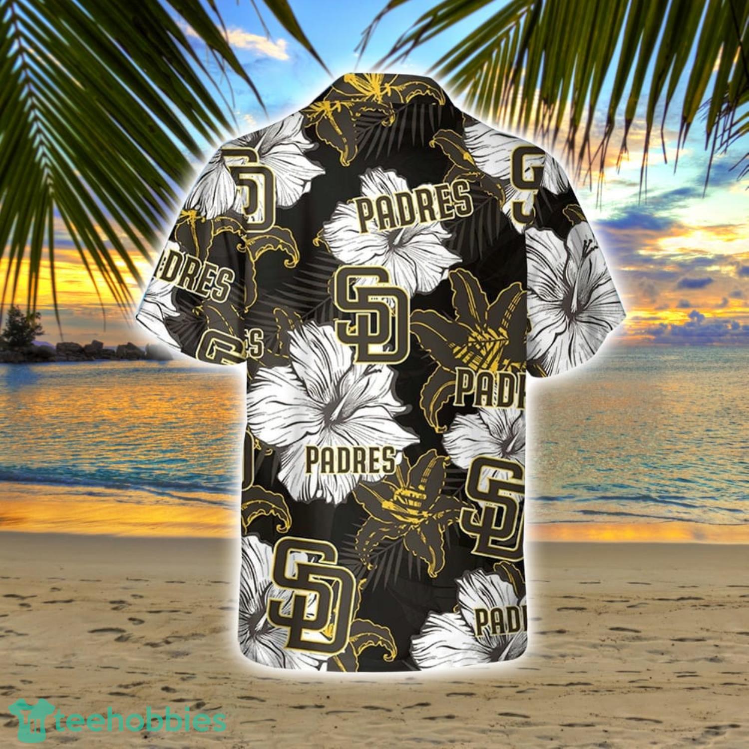 Custom Name San Diego Padres MLB Flower Tropical Hawaiian Shirt