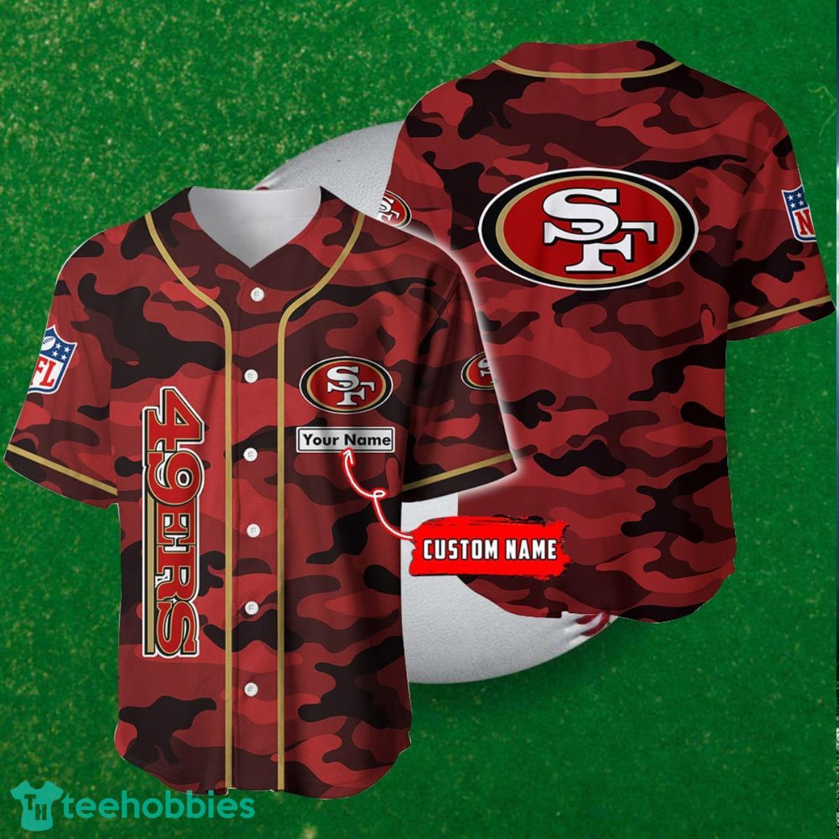San Francisco 49ers NFL Baseball Jersey Shirts –