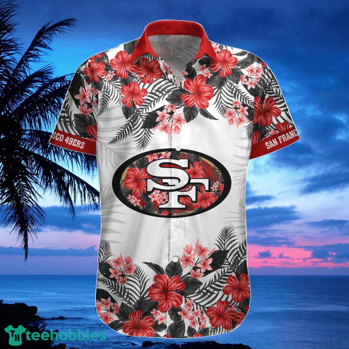 San Francisco 49ers Hawaiian Shirt, Shorts, Combo Hawaiian Shirt And Shorts Best Gift For Men And Women Fans Product Photo 2