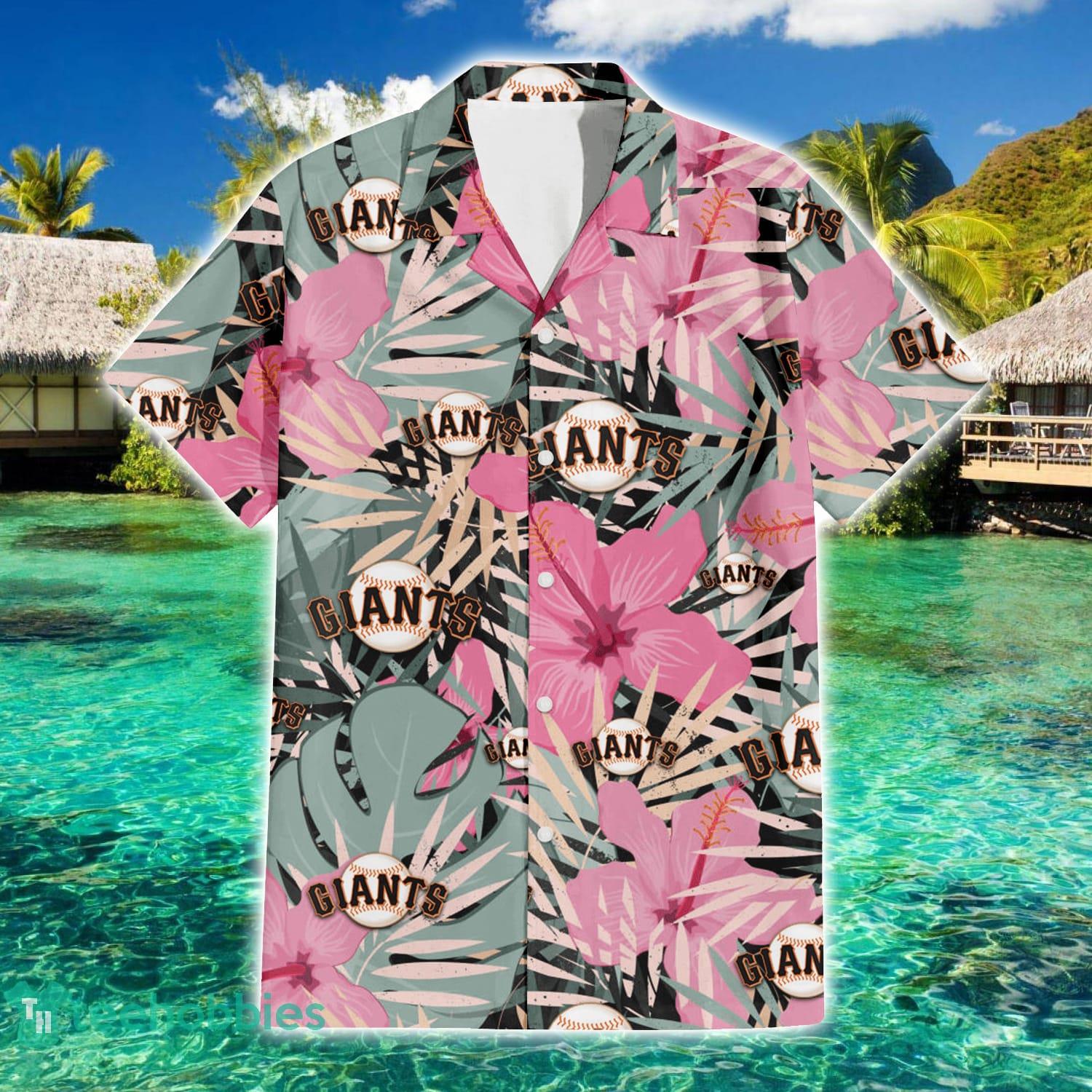 San Francisco Giants Team Hibiscus Pattern Aloha Hawaiian Shirt