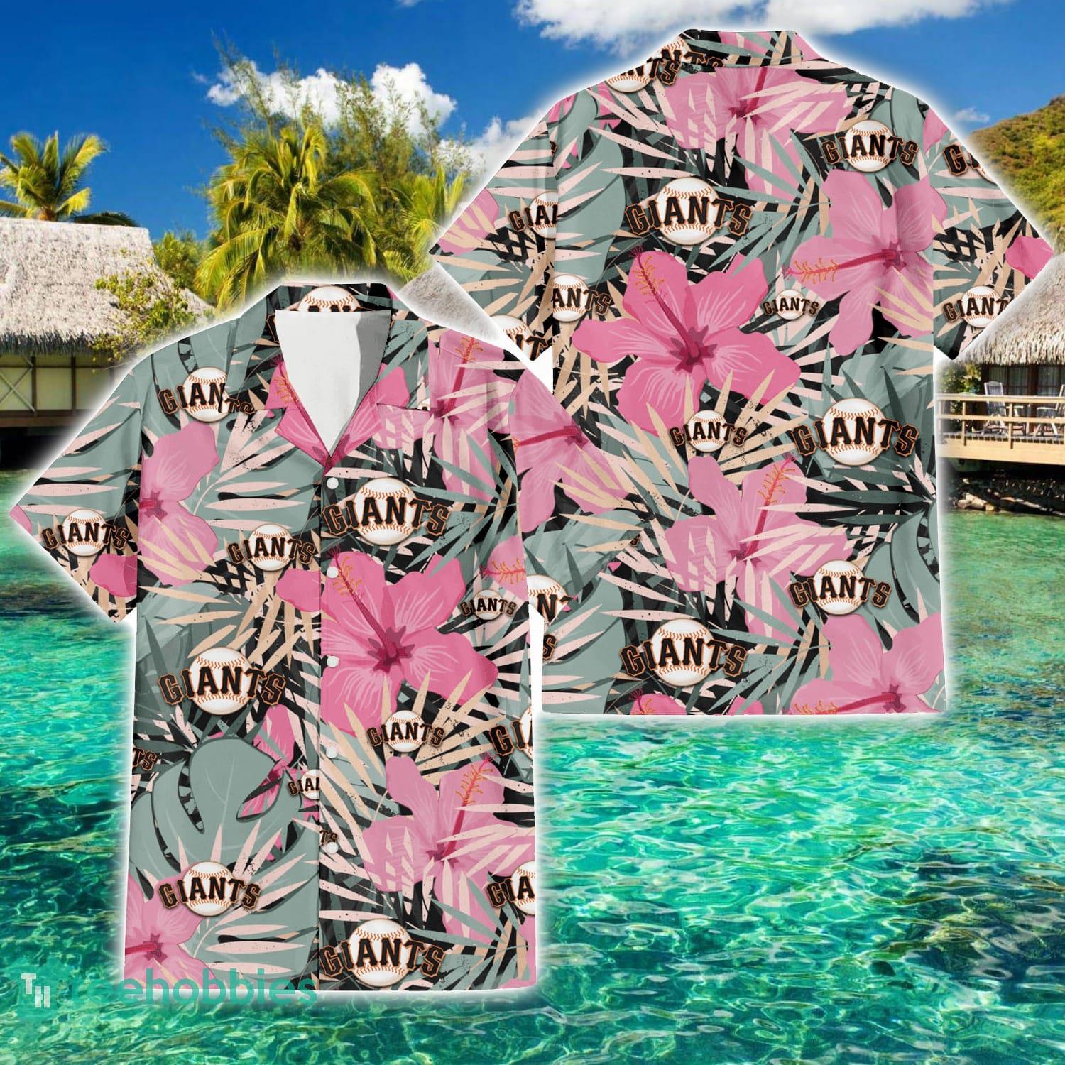 San Francisco Giants Team Hibiscus Pattern Aloha Hawaiian Shirt