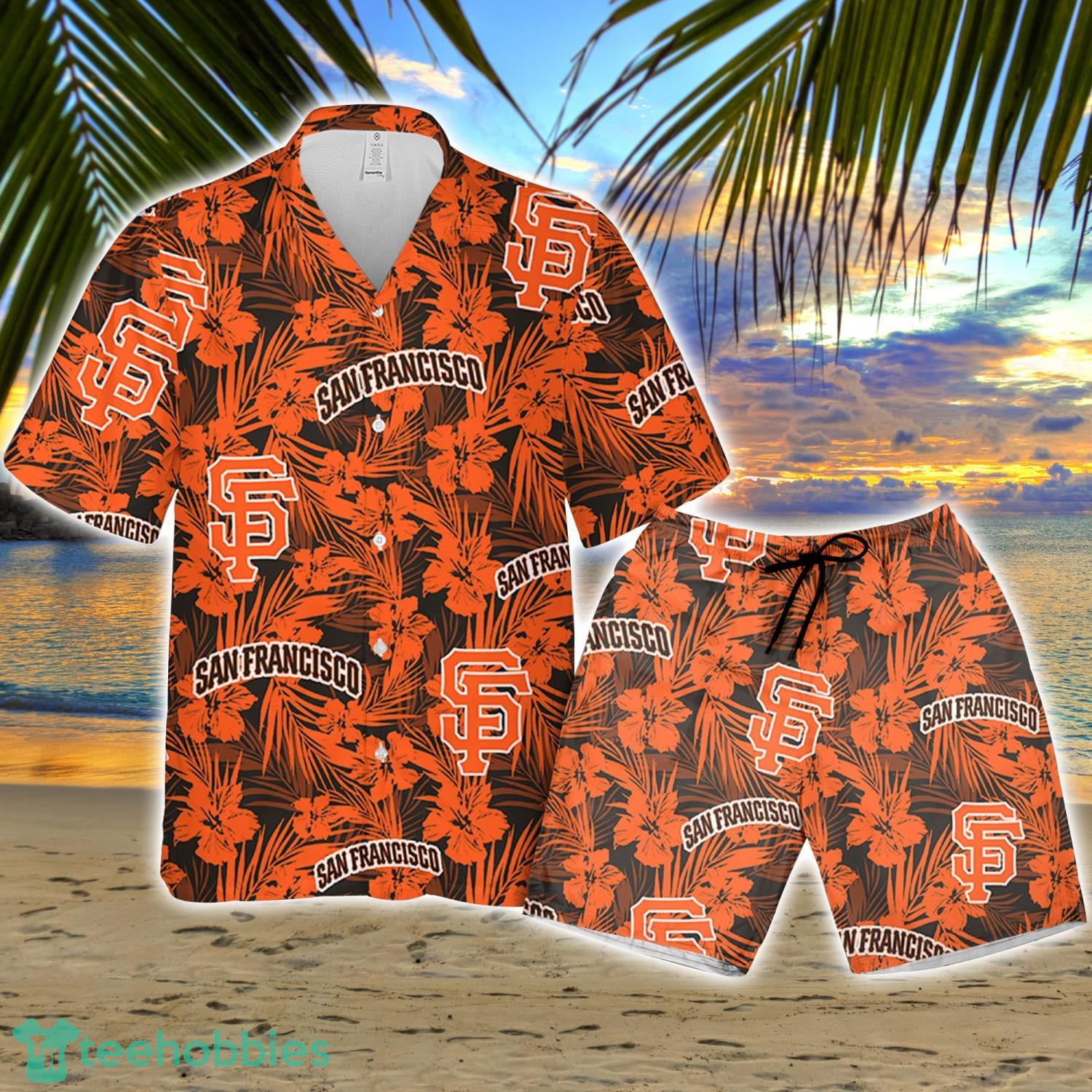 Orange Tropical Beach MLB Baseball San Francisco Giants Hawaiian