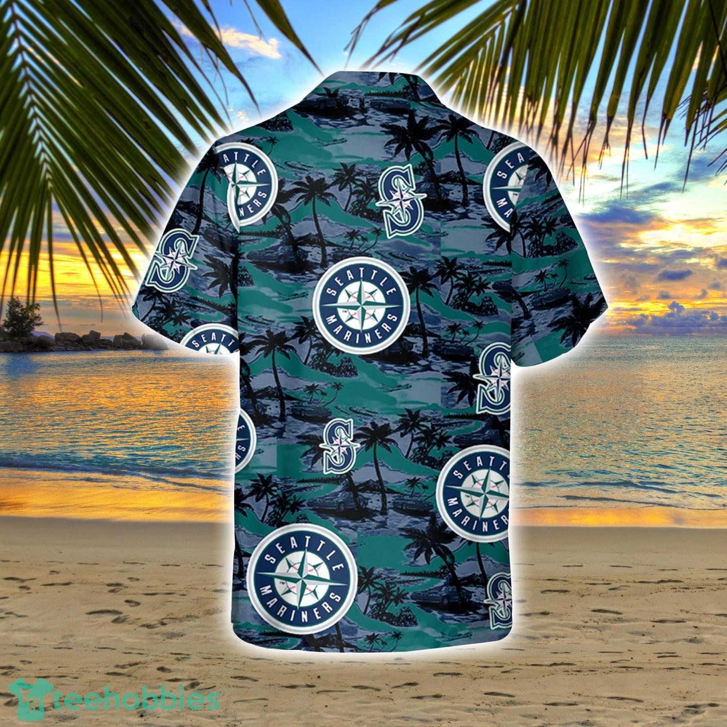 Seattle Mariners Hawaiian Shirt Island Pattern Summer Beach Gift