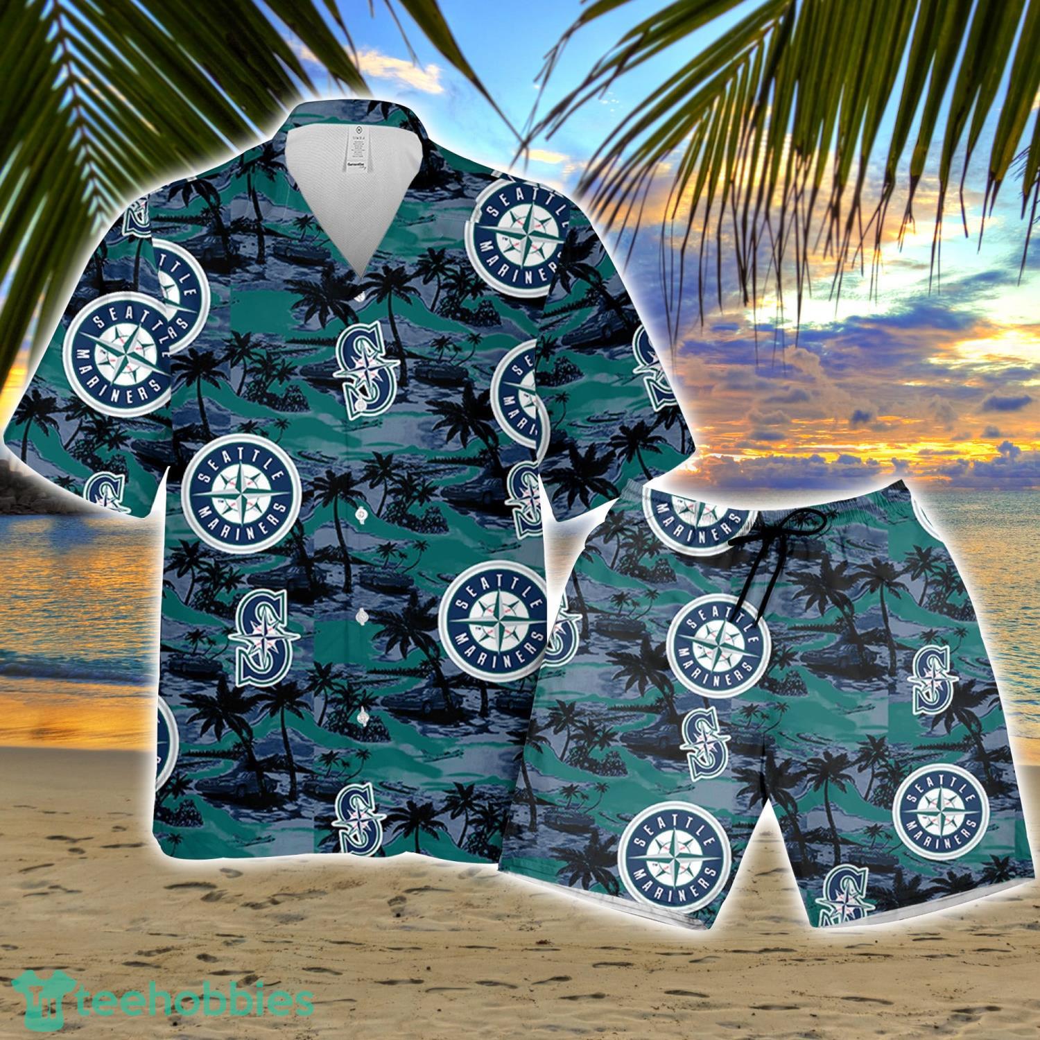 Houston Astros Vintage Sea Island Pattern Hawaiian Shirt And Shorts Gift  For Summer