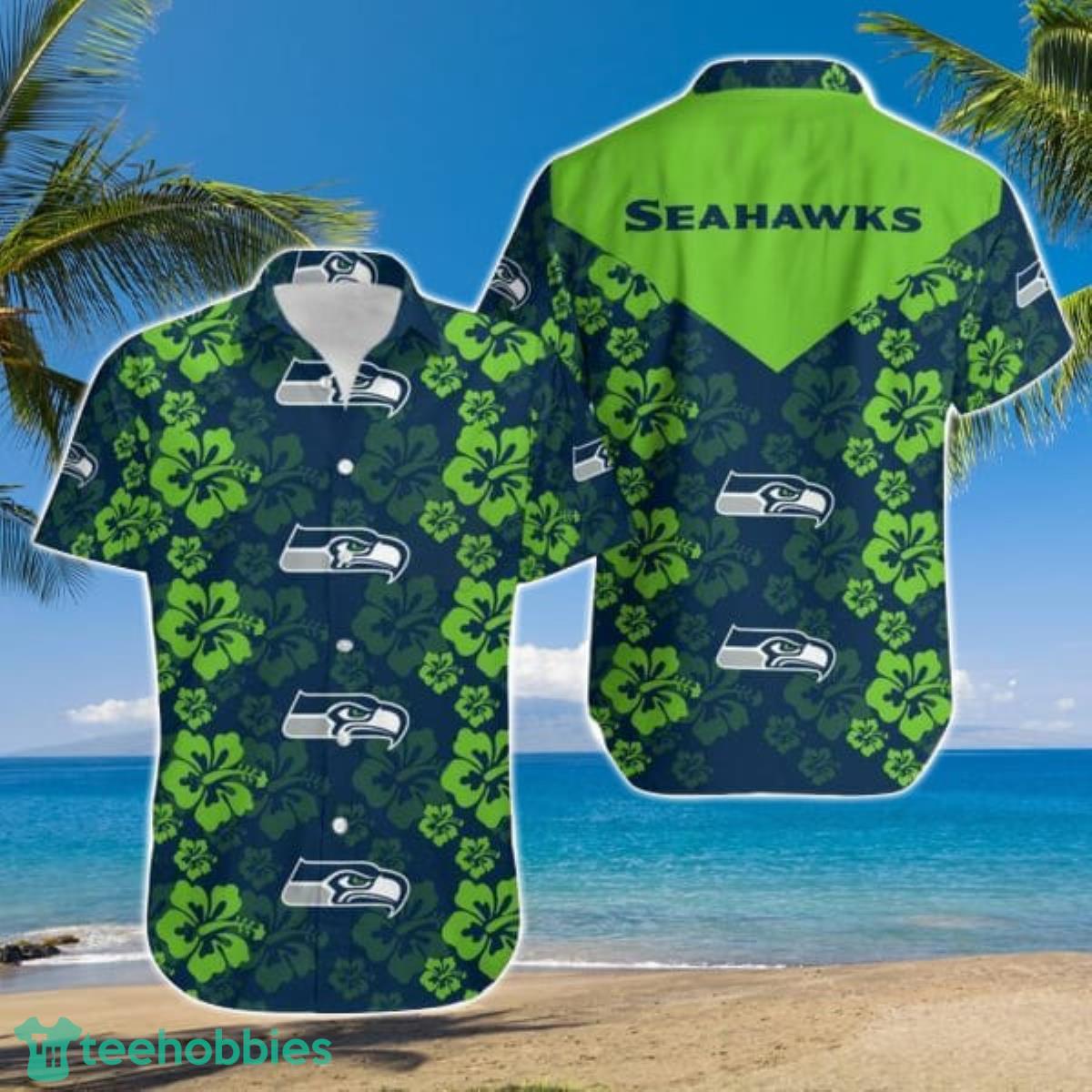 Seattle Seahawks NFL Hawaiian Shirt Custom Sea Shores Aloha Shirt