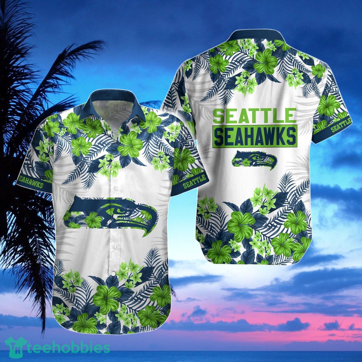 Seattle seahawks Hawaiian Shirt, Shorts, Combo Hawaiian Shirt And Shorts Best Gift For Men And Women Fans Product Photo 1