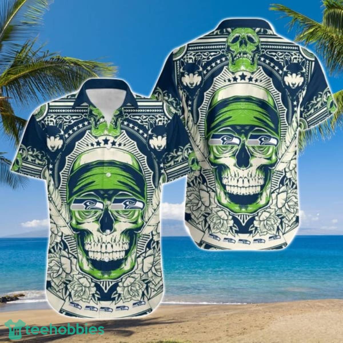 Seahawks Hawaiian Shirt Seahawks Button Up Shirt Nfl Hawaiian