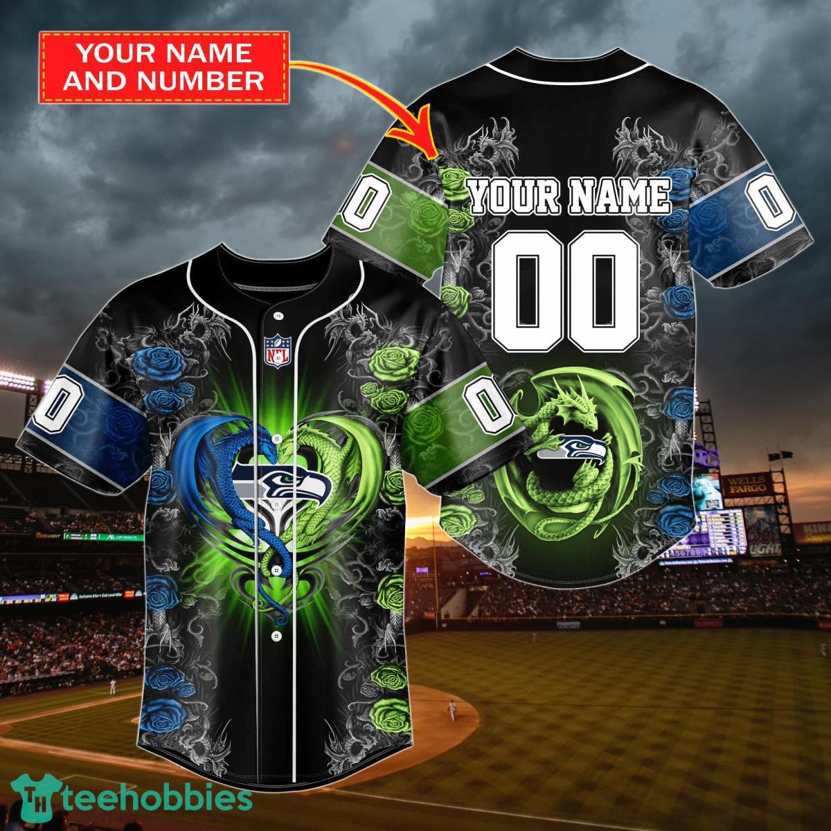 Arizona Cardinals Custom Number And Name NFL Dragon Jersey Shirt
