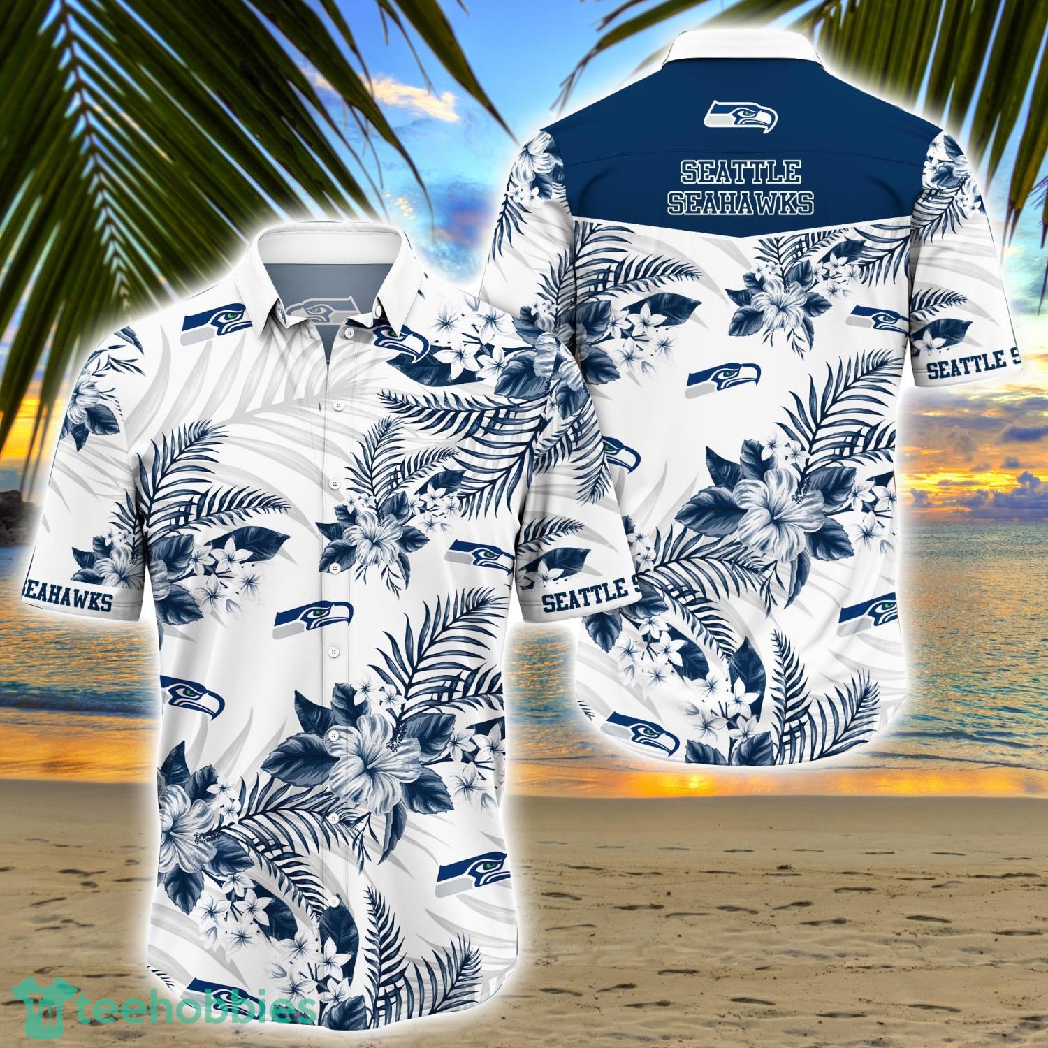 Seattle Seahawks Tropical Hibiscus Pattern Trending Summer Gift Hawaiian  Shirt