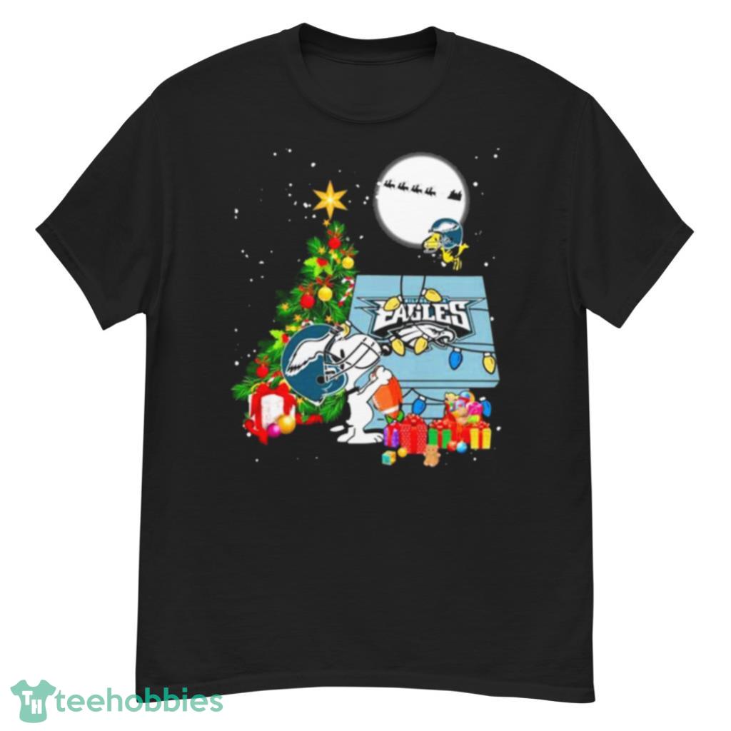 Snoopy and Woodstock Philadelphia Eagles Home Merry Christmas shirt