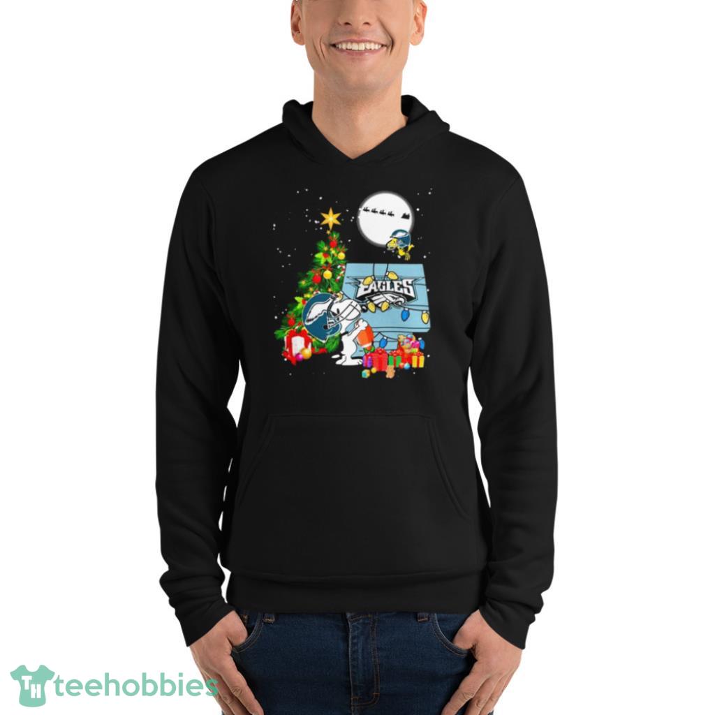 Snoopy and Woodstock Philadelphia Eagles football Merry Christmas shirt,  hoodie, sweater, long sleeve and tank top