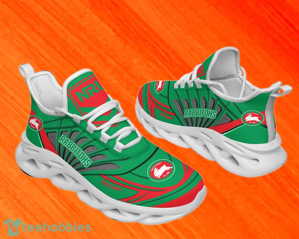 South Sydney Rabbitohs Custom Name NRL Max Soul Shoes Men And Women For Fans Product Photo 2
