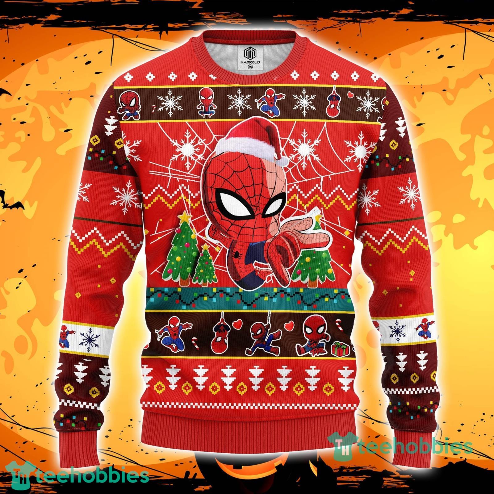 Christmas sweater spiderman sale