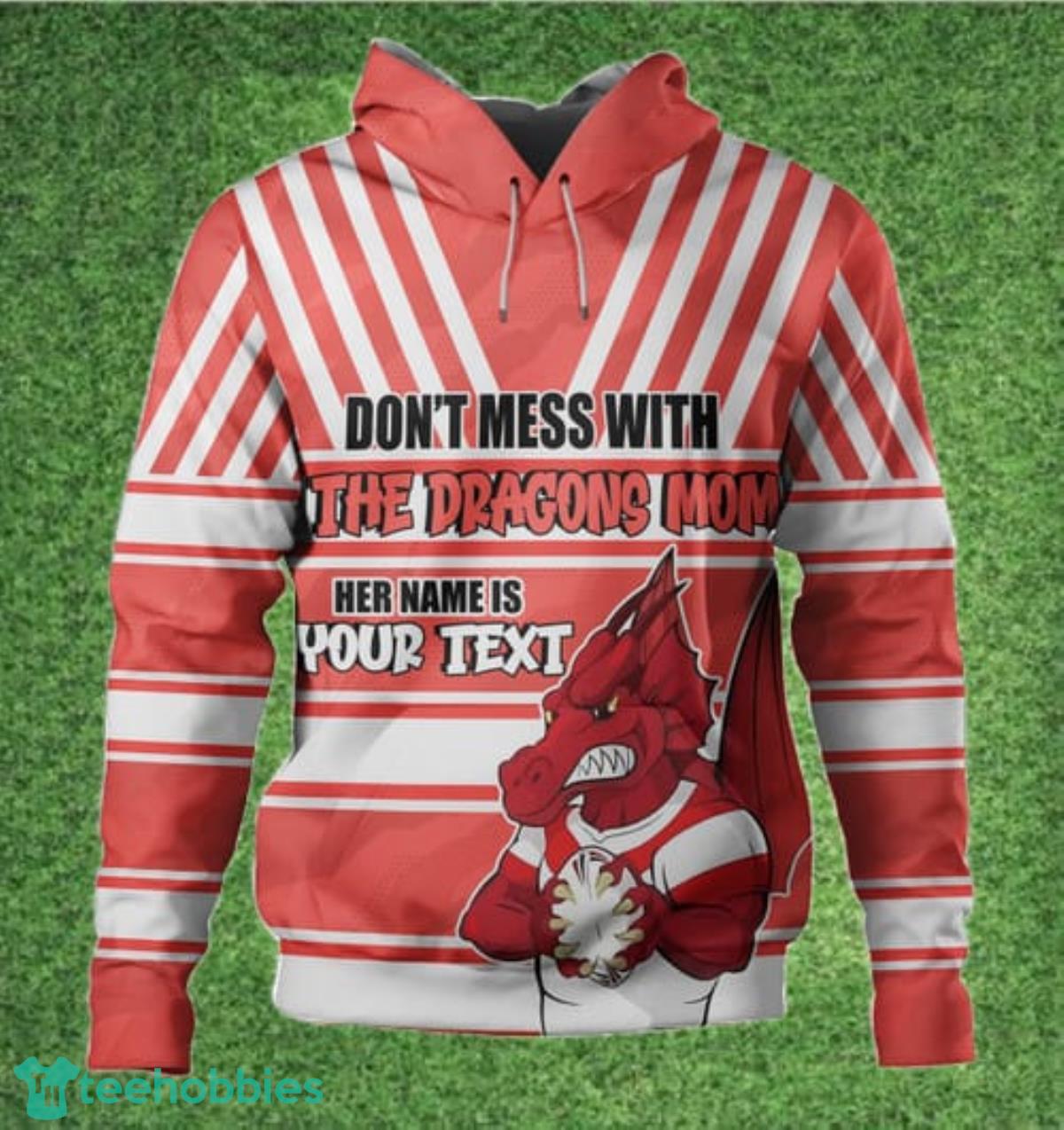 St. George Illawarra Dragons Custom Name Mother’s Day NRL Custom Hoodie Best Gift For Fans Product Photo 1