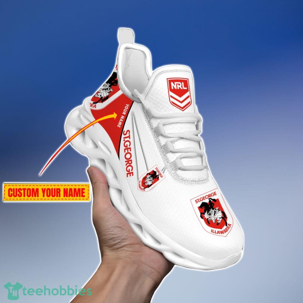 St George Illawarra Dragons Personalized Name NRL Max Soul Shoes Gift Fans Product Photo 2