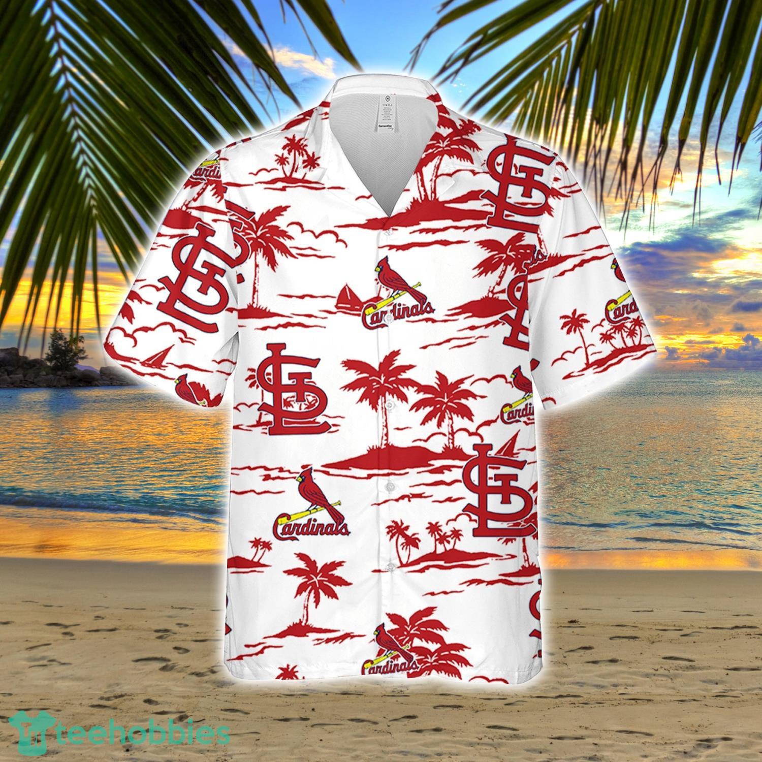 St. Louis Cardinals Coconut Tree Baseball Hawaiian Shirt Aloha Beach Summer