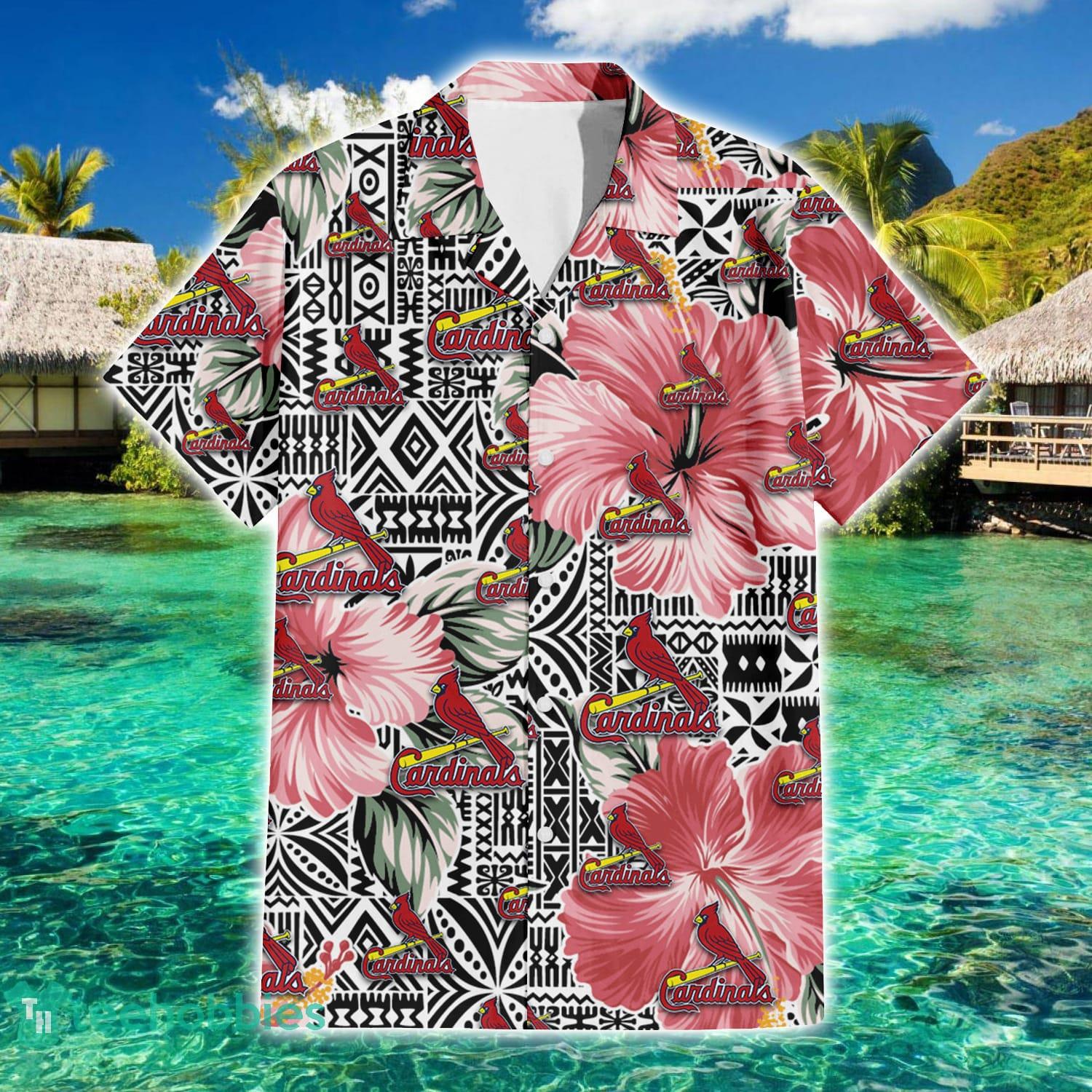 St. Louis Cardinals Yellow White Hibiscus Powder Blue Pattern 3D Hawaiian  Shirt Beach Gift - Freedomdesign