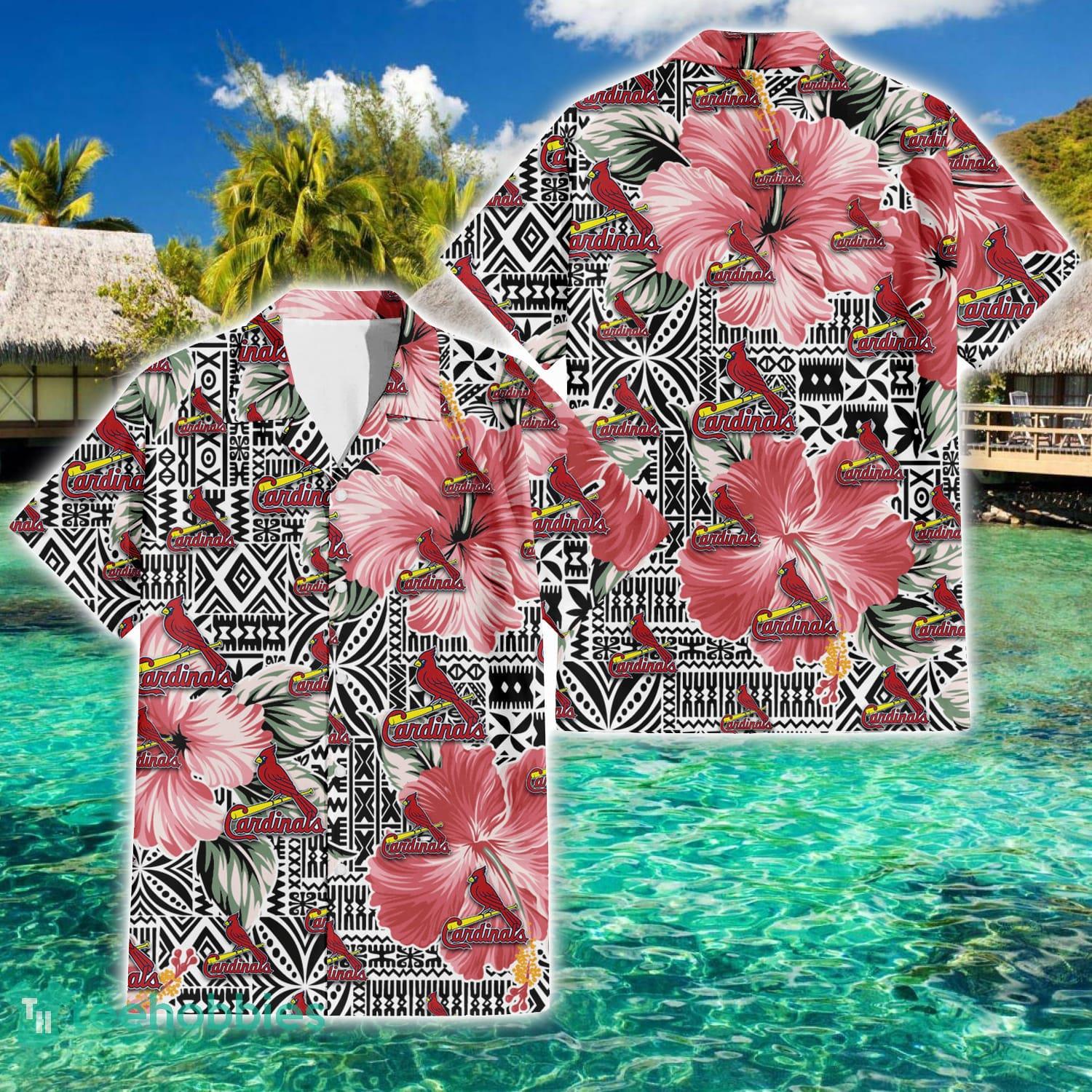 St. Louis Cardinals Yellow White Hibiscus Powder Blue Pattern 3D Hawaiian  Shirt Beach Gift - Freedomdesign