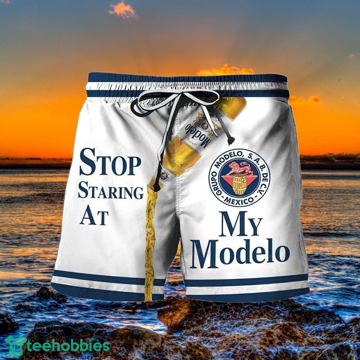 Stop Staring At My Modelo Hawaii Shorts Special Gift Men Women Product Photo 1