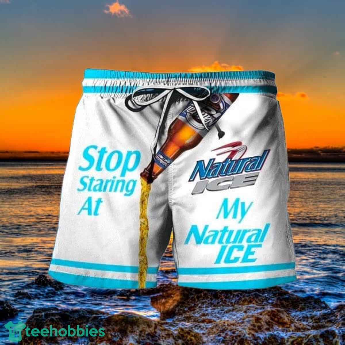 Stop Staring At My Natural Ice Hawaii Shorts Special Gift Men Women Product Photo 1