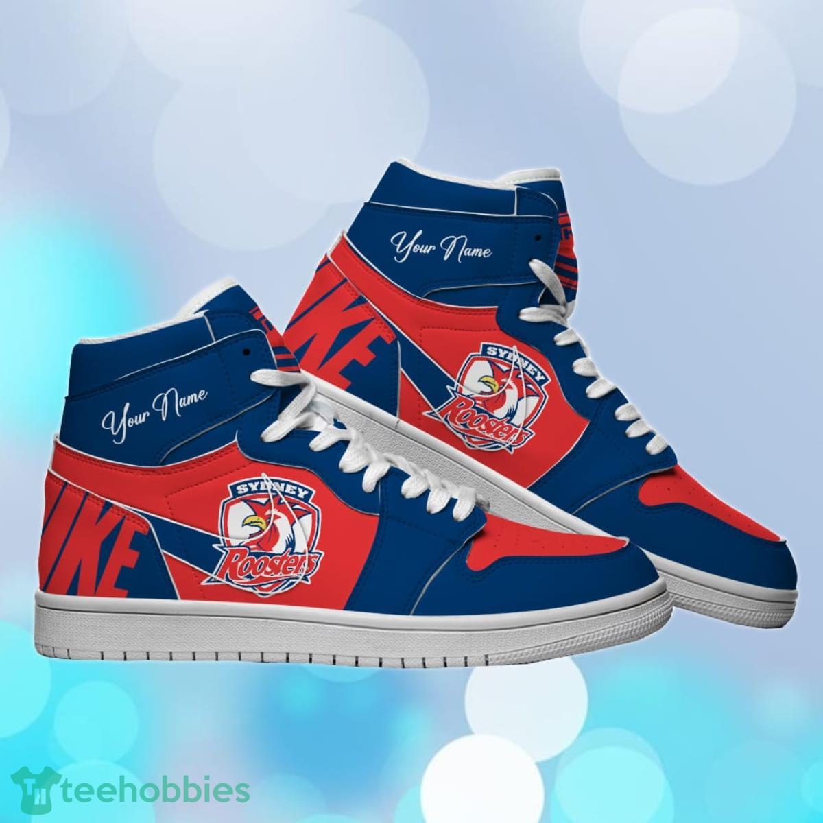 Sydney Roosters Custom Name NRL Air Jordan HighTop Best Gift For Fans Product Photo 1