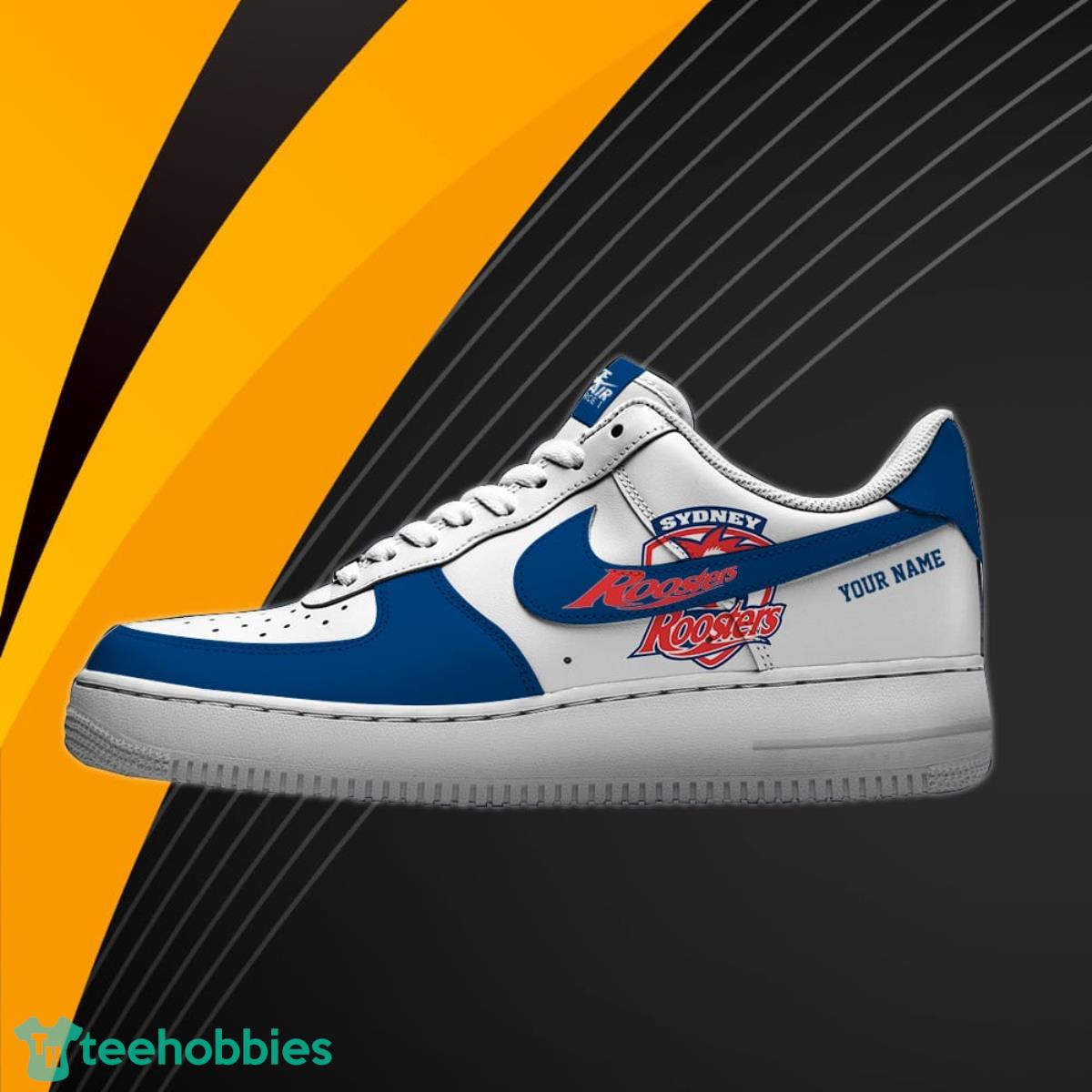 Sydney Roosters NRL Air Force Shoes Custom Name Best Gift For Fans Product Photo 1