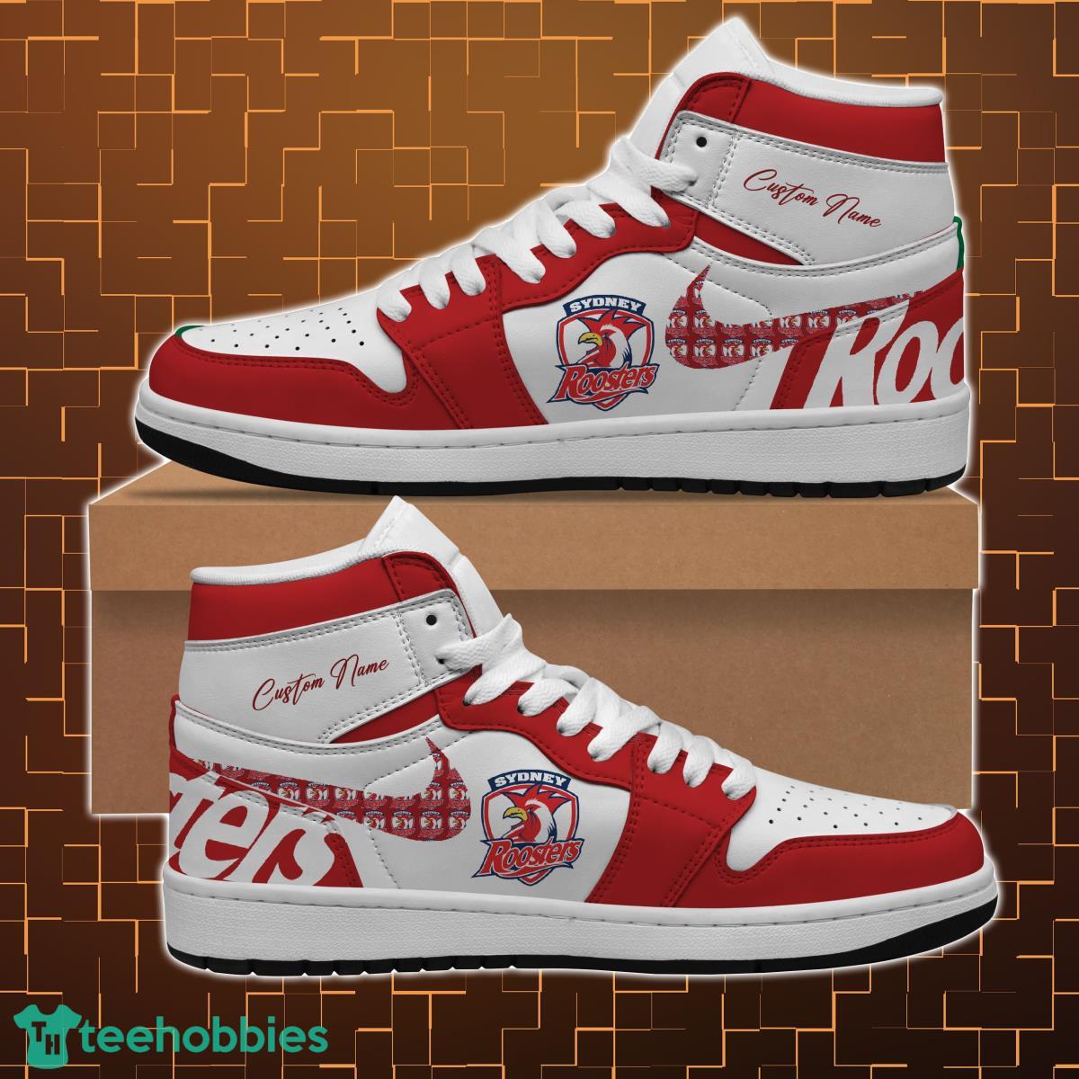 Sydney Roosters NRL Air Jordan Hightop Shoes Custom Name For fans Product Photo 1