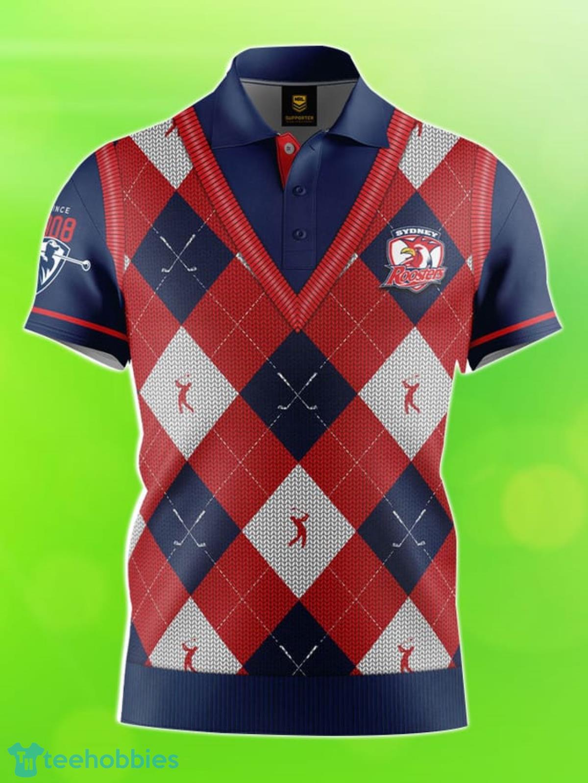 Sydney Roosters NRL Fairway Golf Polo Shirt Best Gift Men And Women For Fans Product Photo 1