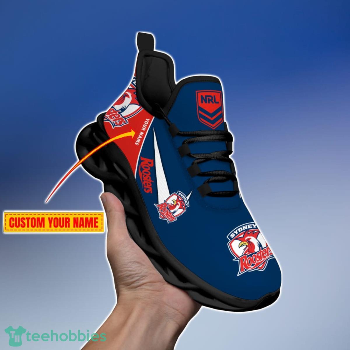 Sydney Roosters Personalized Name NRL Max Soul Shoes Gift Fans Product Photo 1