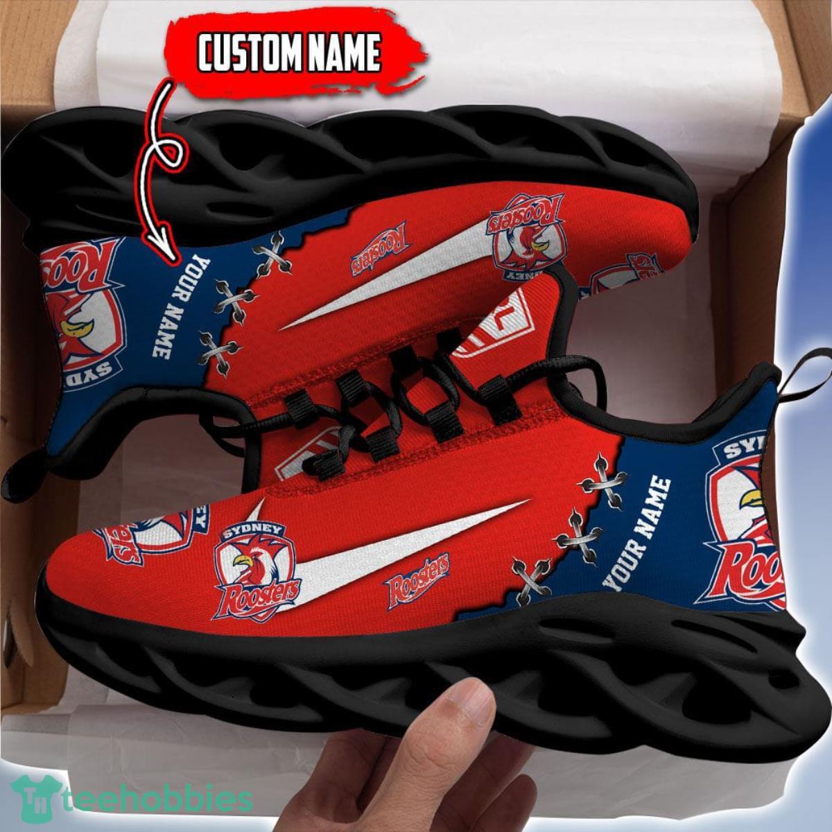 Sydney Roosters Personalized Name NRL Premium Luxury Max Soul Shoes Best Gift For Fans Product Photo 2