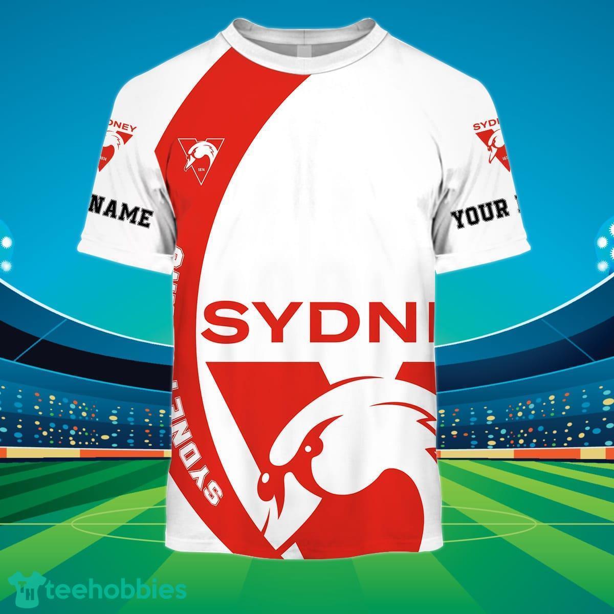 Sydney Swans Custom Name AFL You Laugh I Laugh For Sports Fan 3D Shirt Product Photo 2