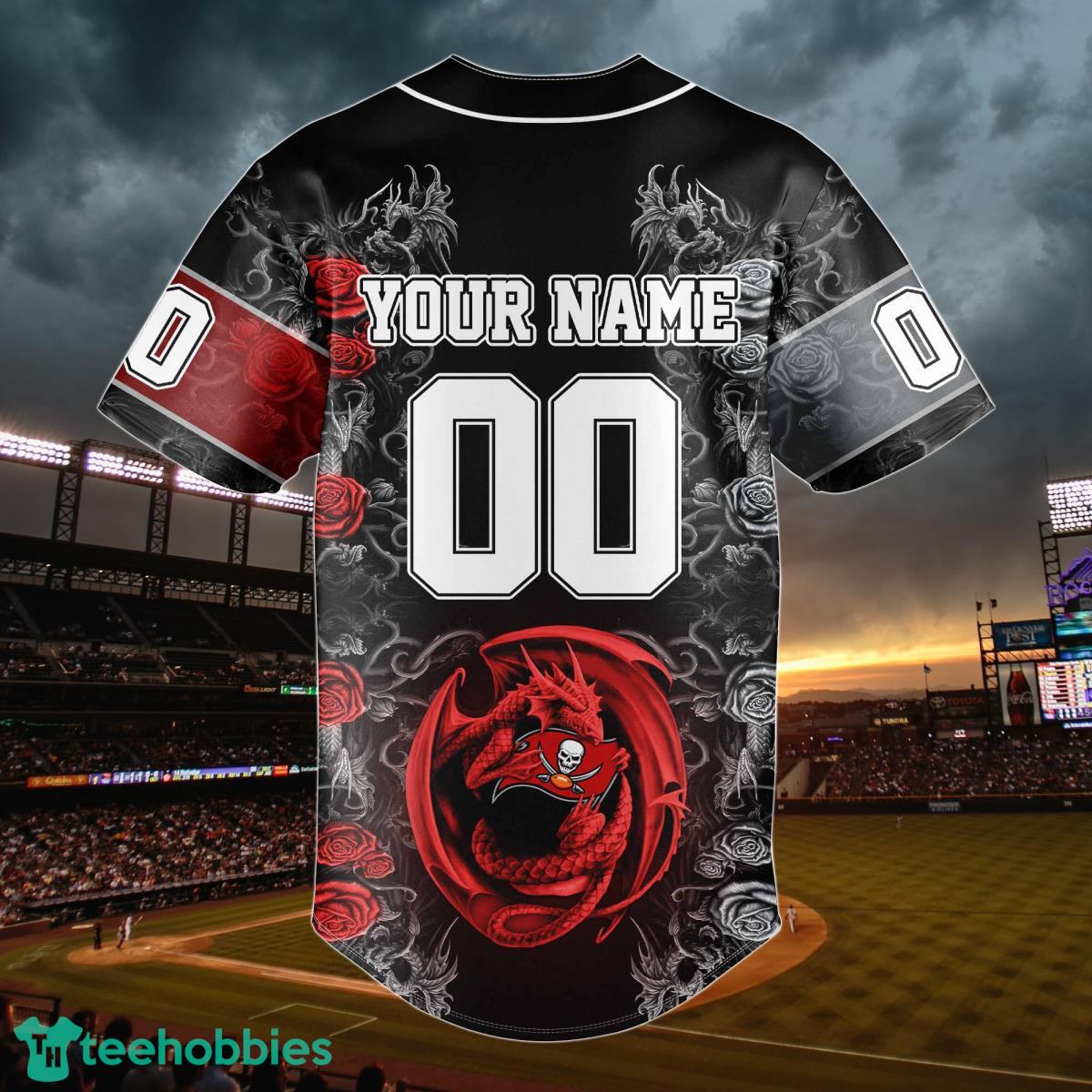 Tampa Bay Buccaneers NFL Custom Name Baseball Jersey Shirt