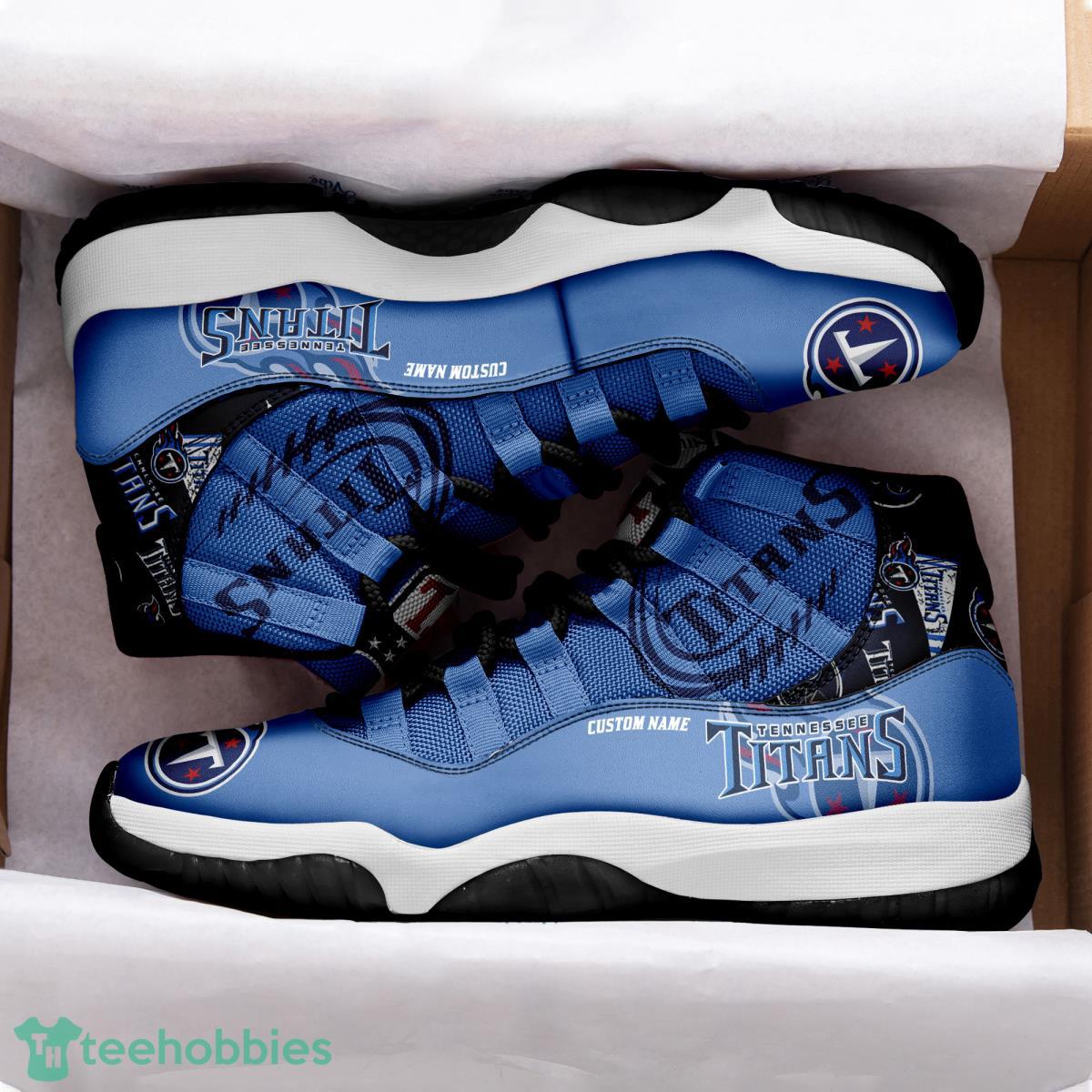 Tennessee Titans Fans Custom Name Air Jordan 13 Sneaker Shoes