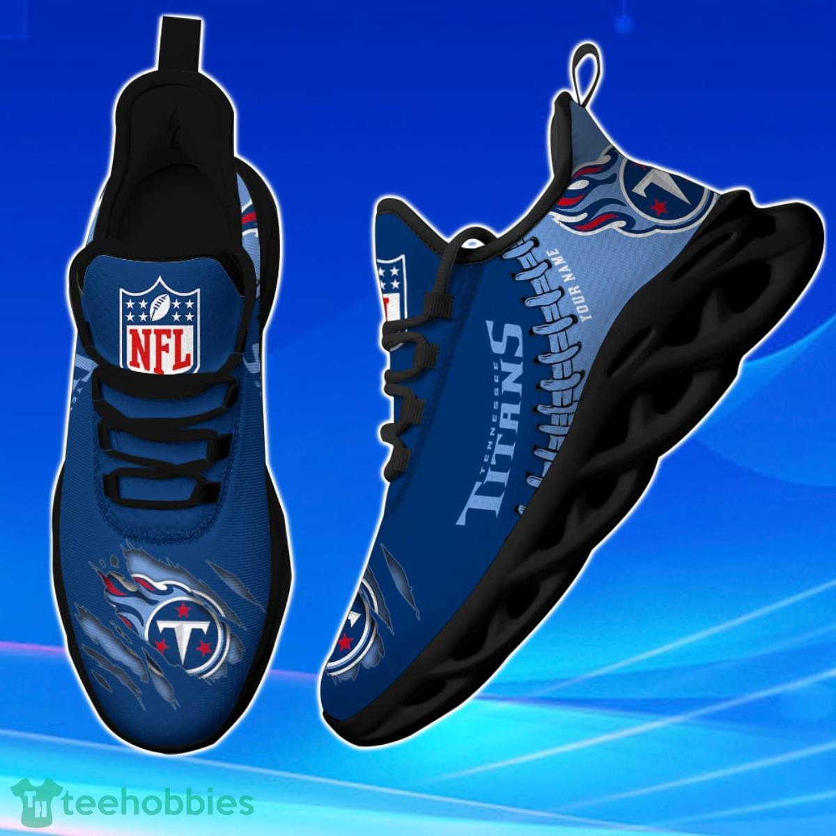 Tennessee Titans Custom Personalized NFL Max Soul Shoes