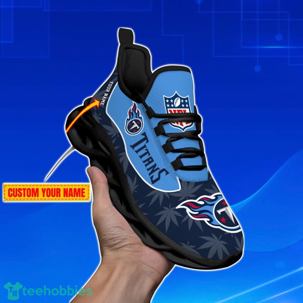 Tennessee Titans Personalized Name NFL Max Soul Shoes Men And